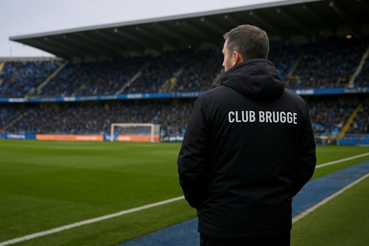 Ivan Leko langs de zijlijn in het Jan Breydelstadion in aanloop naar Club Brugge tegen Marseille