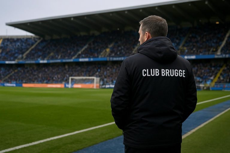 Ivan Leko langs de zijlijn in het Jan Breydelstadion in aanloop naar Club Brugge tegen Marseille