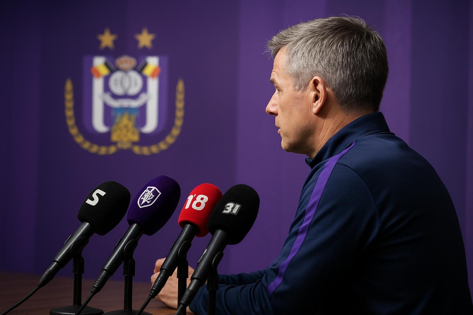 Besnik Hasi van RSC Anderlecht in het Lotto Park tijdens de wintermercato
