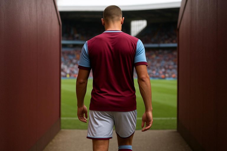 Tammy Abraham in Aston Villa-context tijdens een persmoment rond zijn transfer