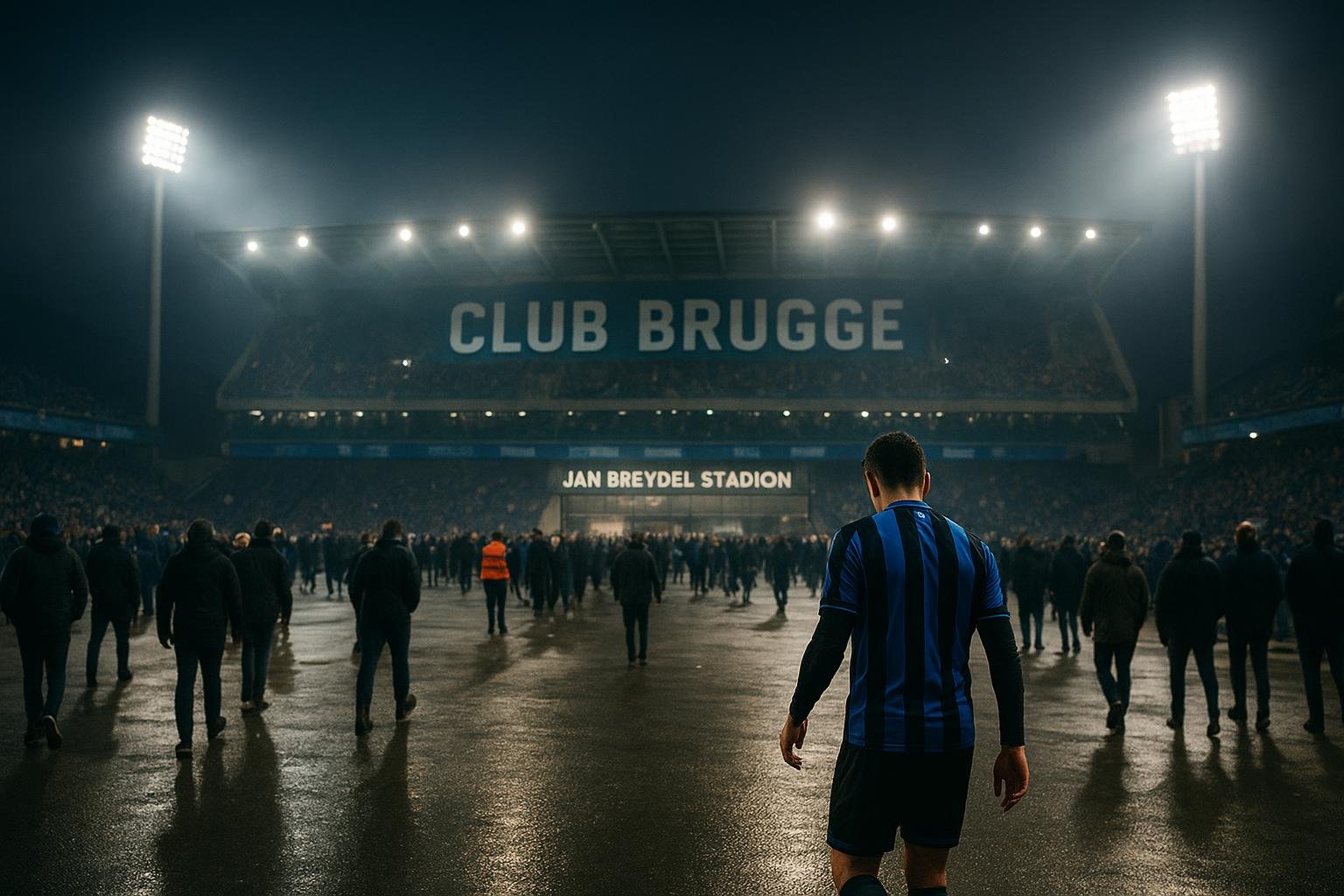 Sfeerbeeld in het Jan Breydelstadion bij een Europese avond van Club Brugge