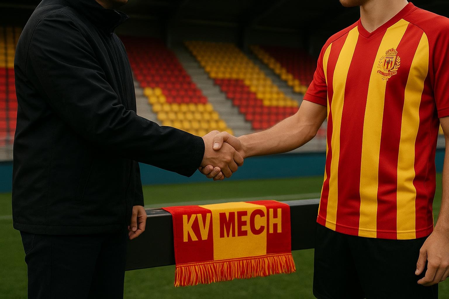 Sfeerbeeld rond een transfer bij KV Mechelen in het stadion