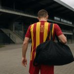 Lion Lauberbach van KV Mechelen in een transfersetting rond zijn vertrek naar Venezia