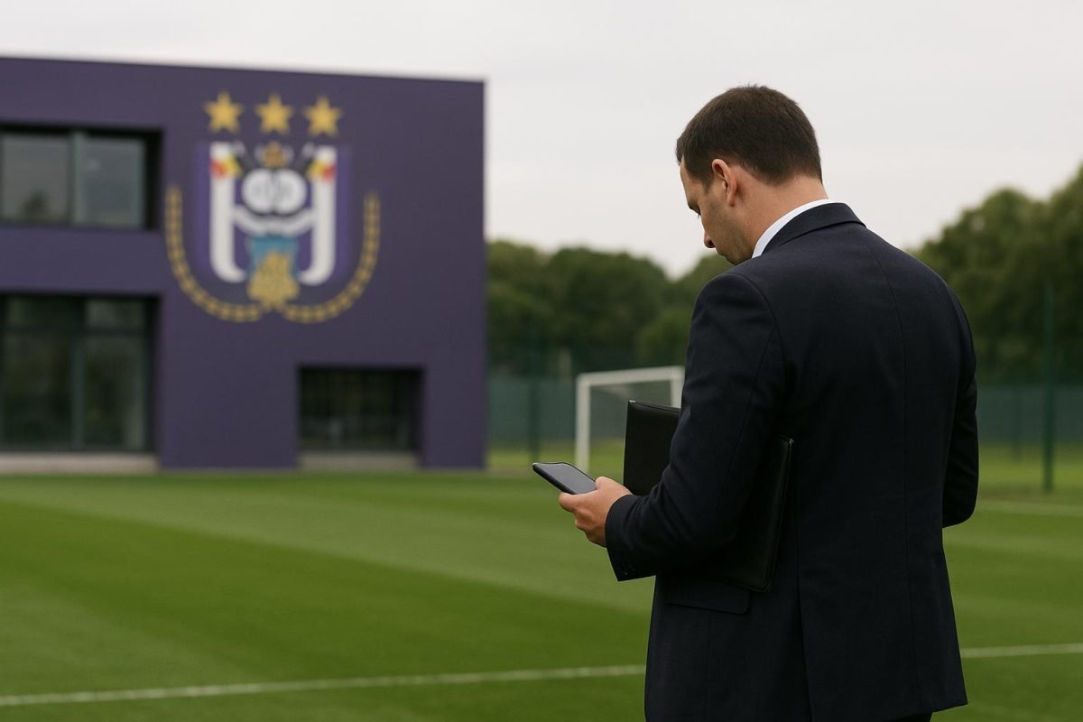 Olivier Renard van RSC Anderlecht tijdens de wintermercato
