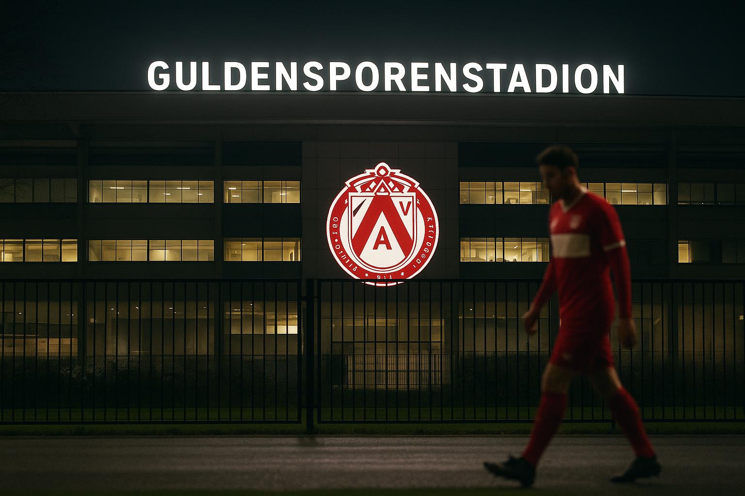 Stadionomgeving van KV Kortrijk aan het Guldensporenstadion