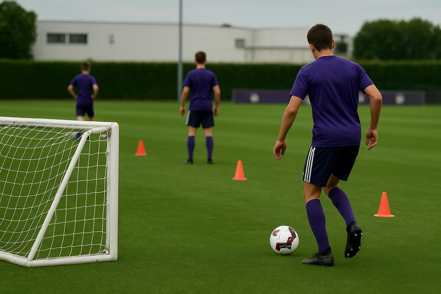 Trainingsveld van de jeugdacademie in Neerpede bij RSC Anderlecht