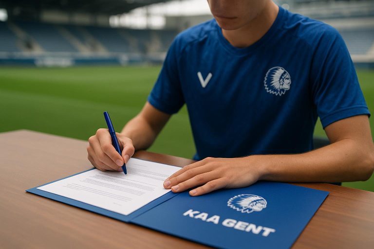 KAA Gent verlengt het contract van Tibe De Vlieger tot 2030