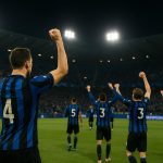 Sfeerbeeld in het Jan Breydelstadion tijdens Club Brugge tegen Olympique Marseille