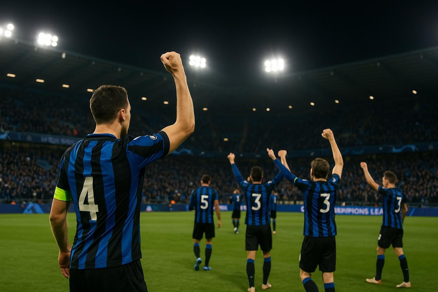Sfeerbeeld in het Jan Breydelstadion tijdens Club Brugge tegen Olympique Marseille