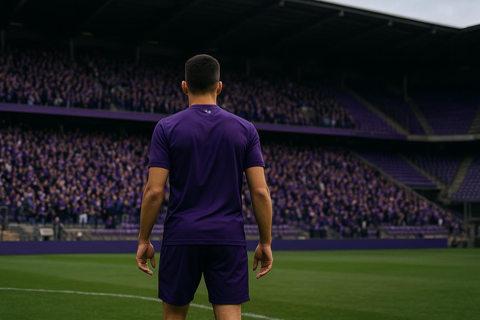 Sfeerbeeld van supporters in het stadion van Beerschot op het Kiel