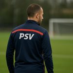 Ivan Perisic in PSV-context tijdens een trainingsmoment, met focus op transfergeruchten