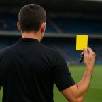 Scheidsrechter Nathan Verboomen tijdens een wedstrijd in de Jupiler Pro League
