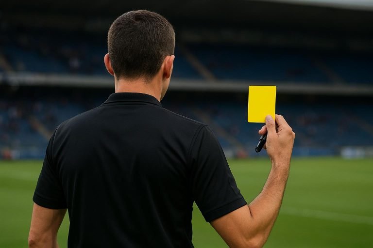 Scheidsrechter Nathan Verboomen tijdens een wedstrijd in de Jupiler Pro League