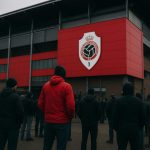 Sfeerbeeld rond het Bosuilstadion van Royal Antwerp FC