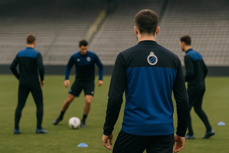 Spelers van Club Brugge op training in aanloop naar de wintermercato-deadline