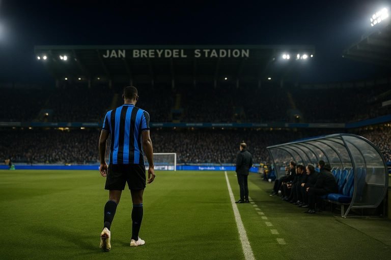 Sfeerbeeld in het Jan Breydelstadion rond Club Brugge tijdens een Europese avond
