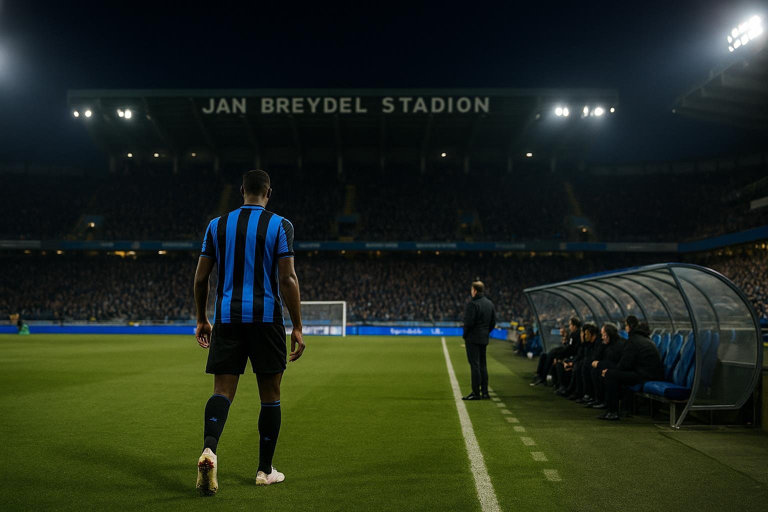 Sfeerbeeld in het Jan Breydelstadion rond Club Brugge tijdens een Europese avond