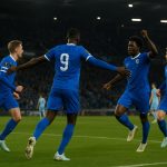 Spelers van KRC Genk in de Cegeka Arena na de Europa League-wedstrijd tegen Malmö