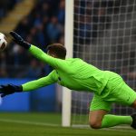 Simon Mignolet in actie als doelman van Club Brugge