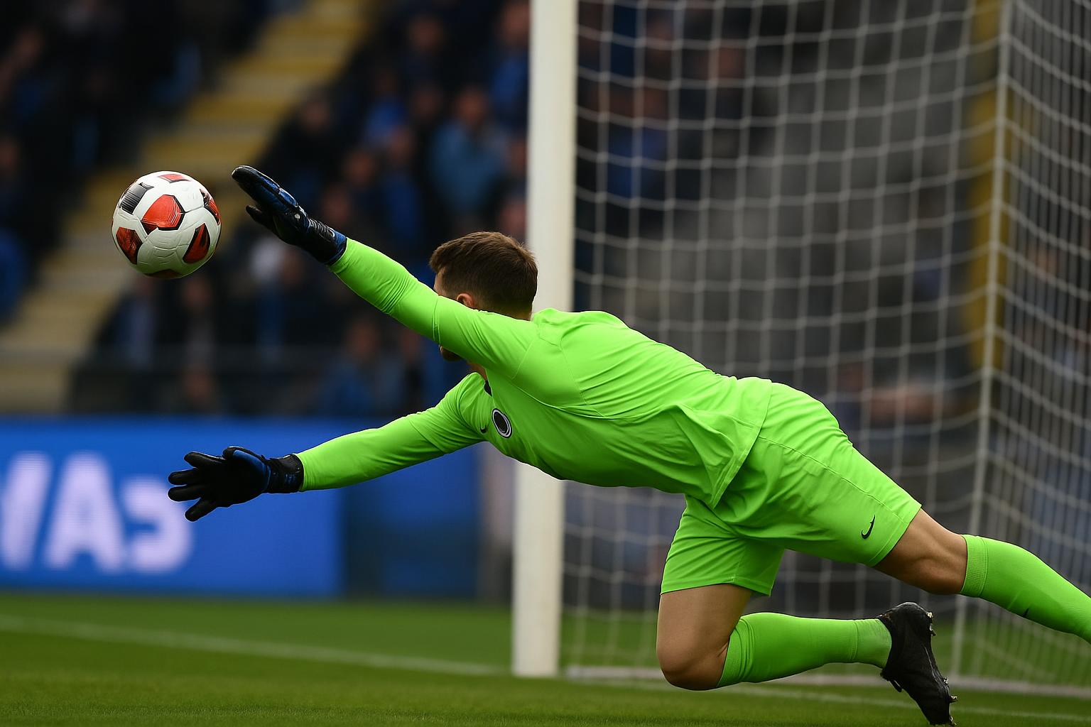 Simon Mignolet in actie als doelman van Club Brugge