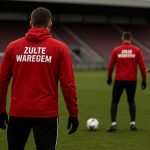Zulte Waregem in trainingscontext rond de wintermercato, met focus op een middenvelder zonder herkenbare gezichten