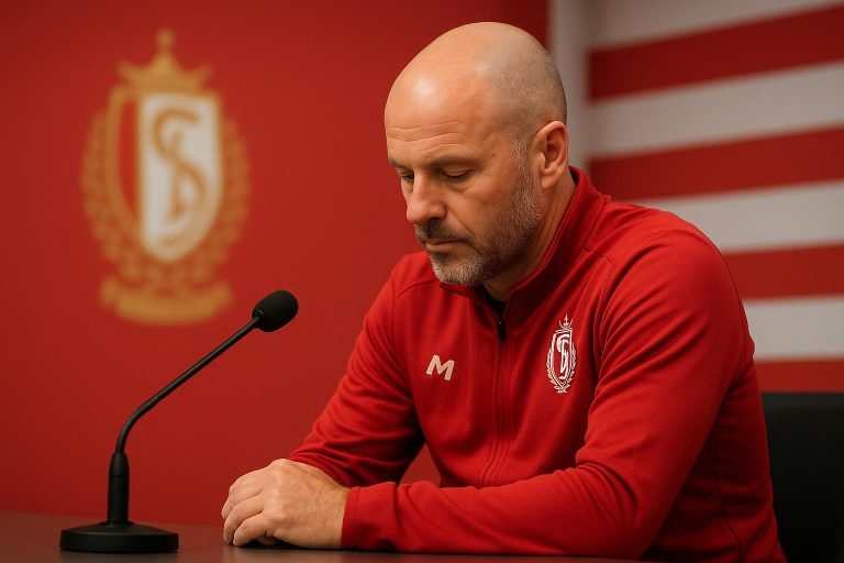 Vincent Euvrard tijdens een persmoment bij Standard Luik