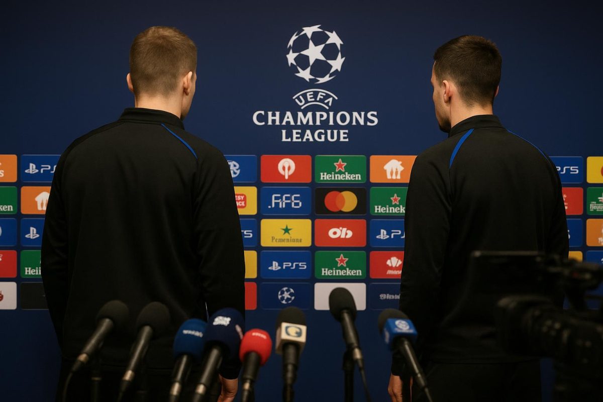 Sfeerbeeld in een stadion rond Club Brugge in Champions League-context