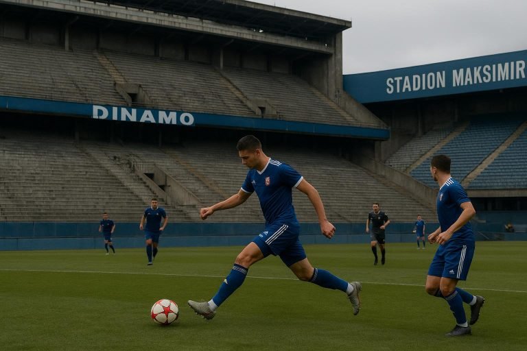 Sfeerbeeld van het Stadion Maksimir van Dinamo Zagreb