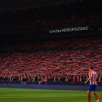 Sfeerbeeld in het Cívitas Metropolitano van Atlético Madrid tijdens een wedstrijd