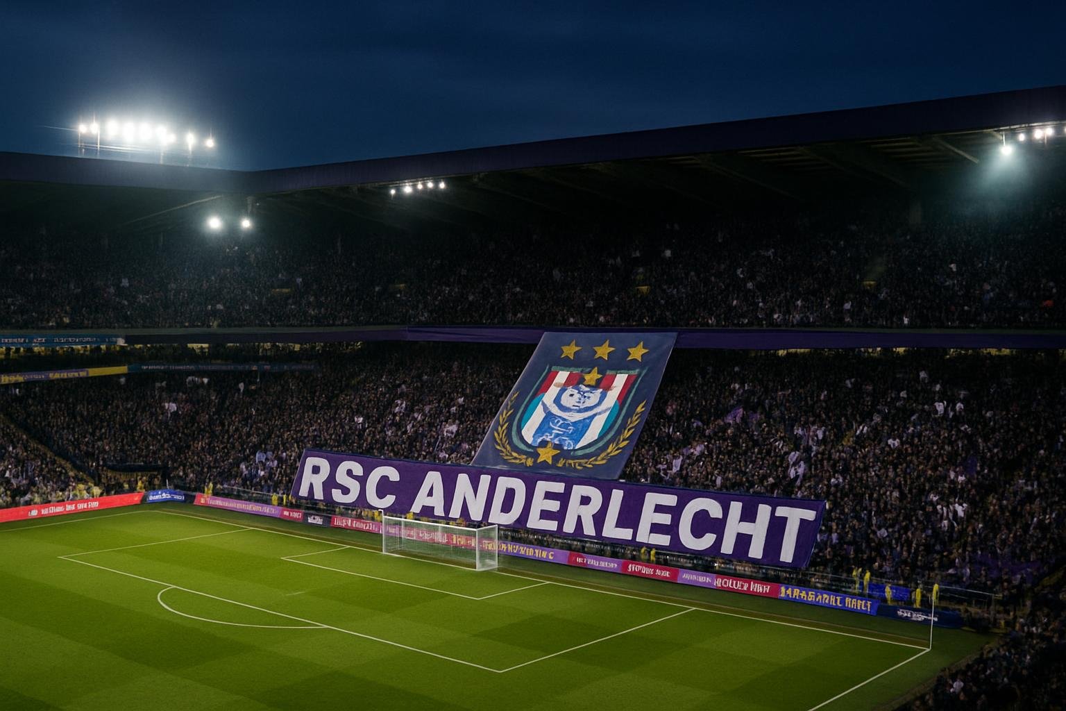 Onzekere sfeer in het stadion tijdens een wedstrijd van Anderlecht