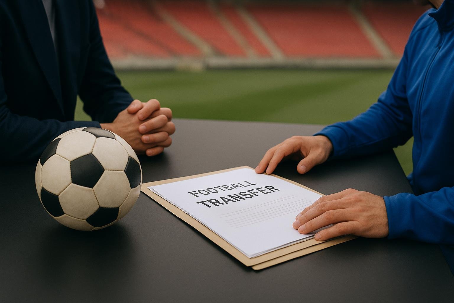 Transfercontext rond Inter en Liverpool met een bal en clubkleuren in de achtergrond