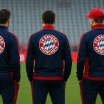 Vincent Kompany tijdens een trainingsmoment bij Bayern München, met focus op de context rond transfergeruchten.