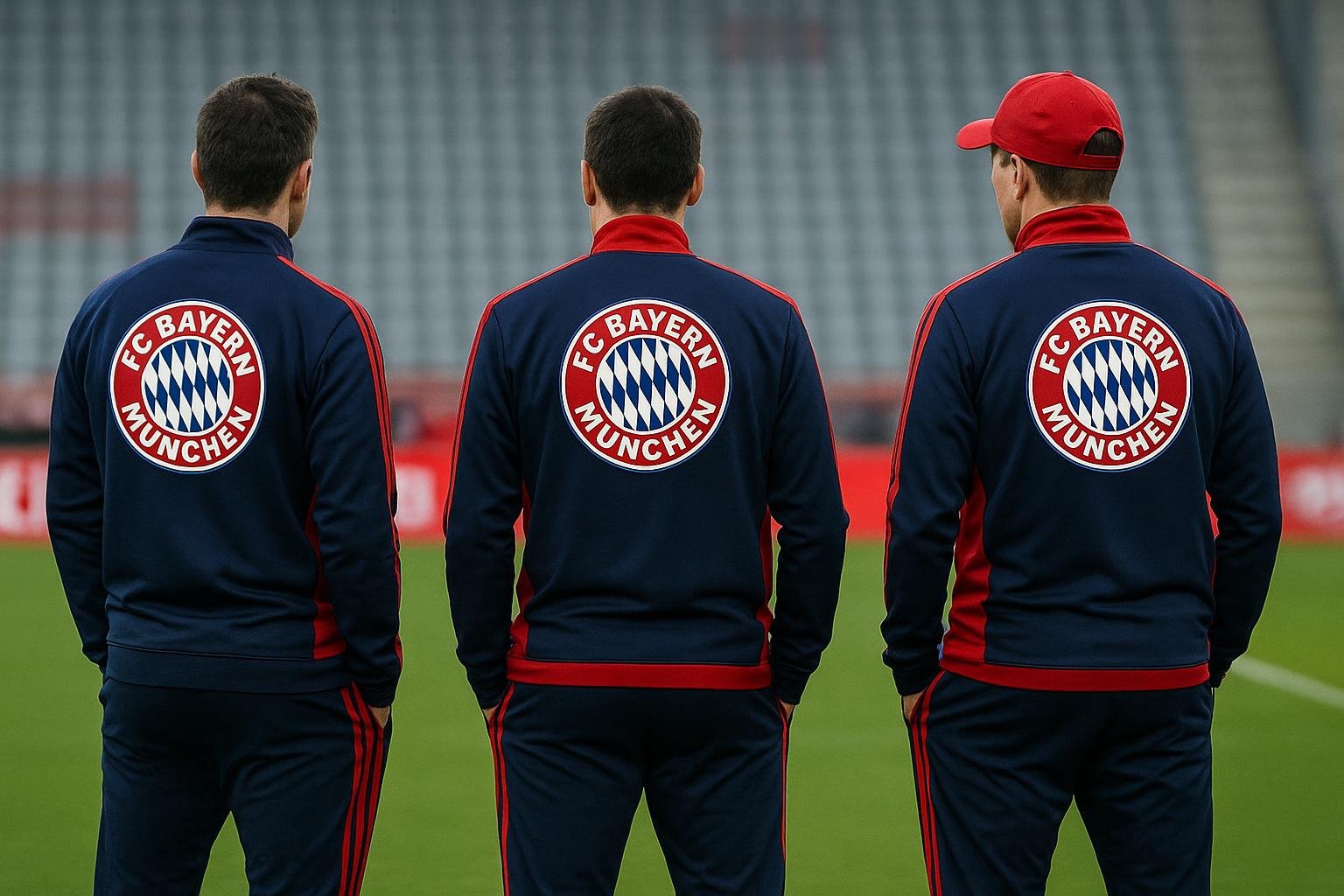 Vincent Kompany tijdens een trainingsmoment bij Bayern München, met focus op de context rond transfergeruchten.