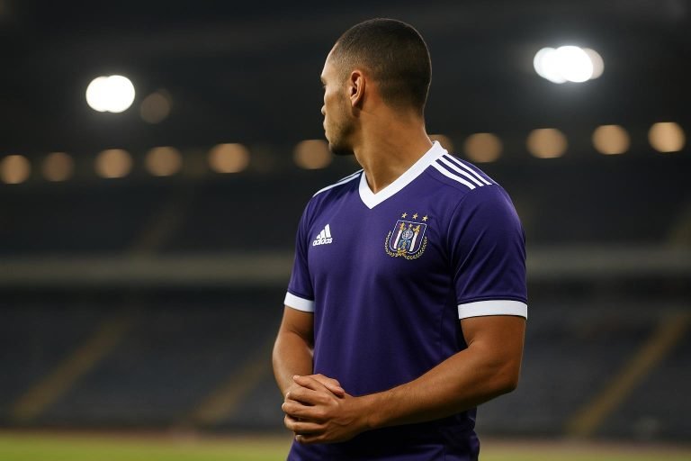 Thorgan Hazard in actie voor RSC Anderlecht tijdens een wedstrijd