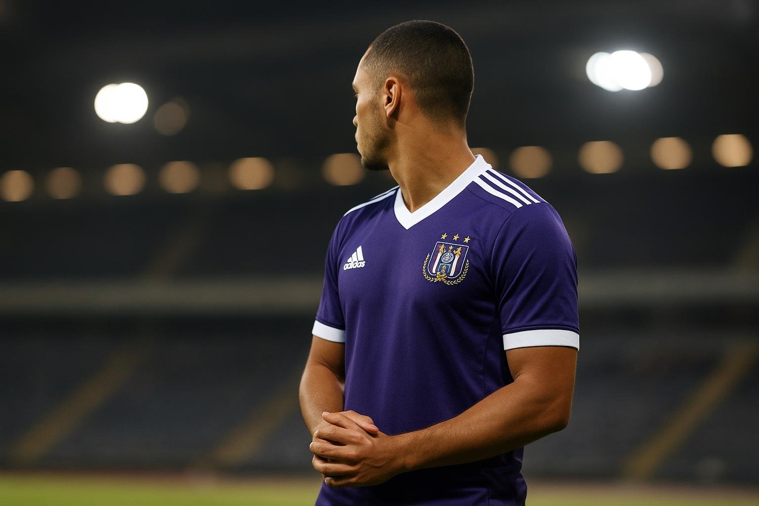Thorgan Hazard in actie voor RSC Anderlecht tijdens een wedstrijd