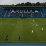 Oefenwedstrijd van Club Brugge in een stadion tijdens de winterstage