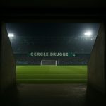 Stadionomgeving van Cercle Brugge met tunnelrichting veld