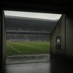 Tunnel en stadionomgeving van RSC Anderlecht onder de lampen