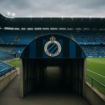 Tunnel en stadionomgeving van Club Brugge voor een wedstrijd