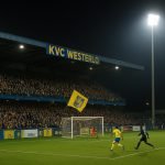Algemeen beeld van het stadion van KVC Westerlo tijdens een wedstrijd