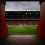Stadionsfeer in de spelerstunnel van Royal Antwerp FC op de Bosuil