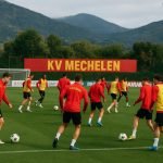 KV Mechelen tijdens training op winterstage in Spanje