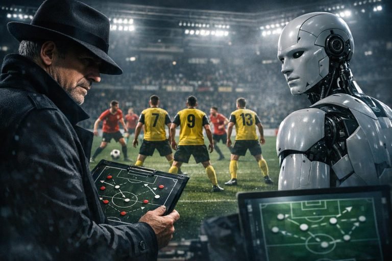 Restverdediging in actie: drie spelers blijven achter de bal om een tegenaanval te stoppen