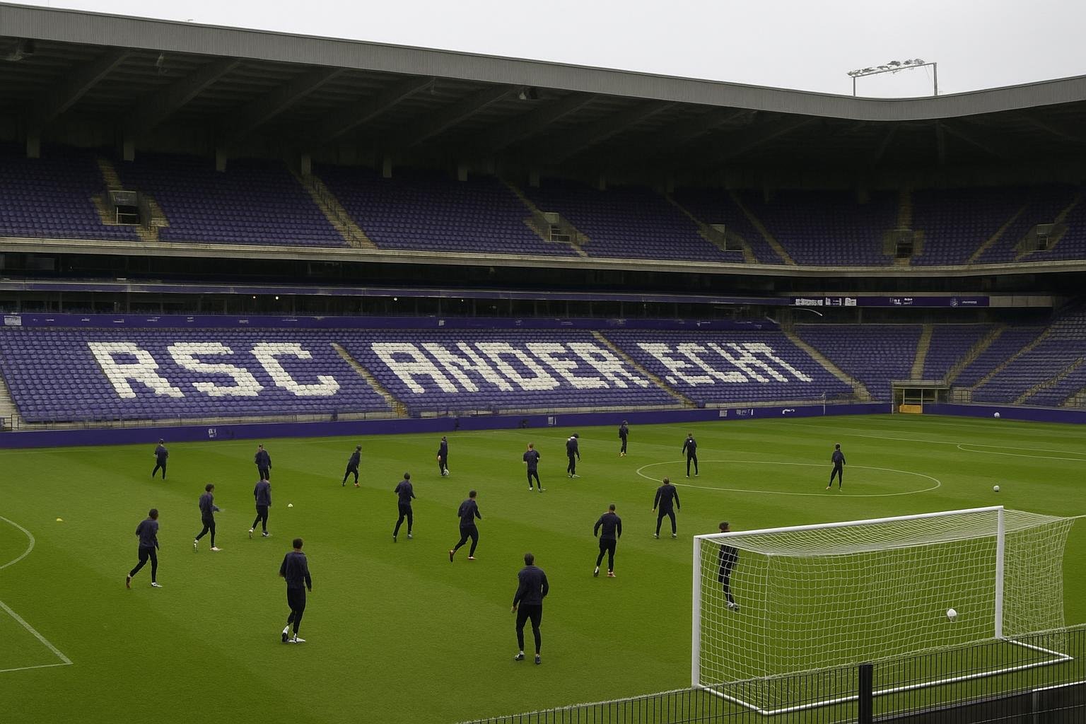 Algemeen stadionbeeld van Anderlecht tijdens de wintermercato