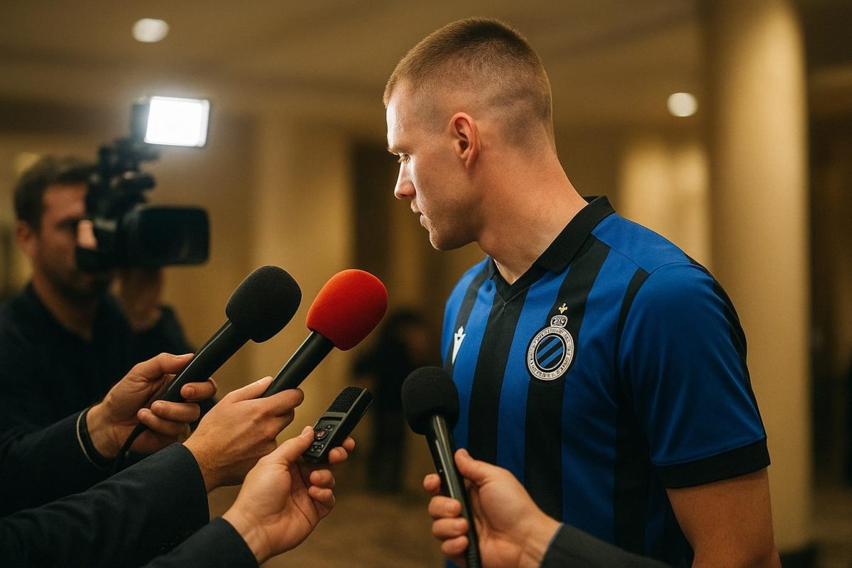Sfeermoment rond Club Brugge na de uitreiking van de Gouden Schoen