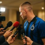 Sfeermoment rond Club Brugge na de uitreiking van de Gouden Schoen