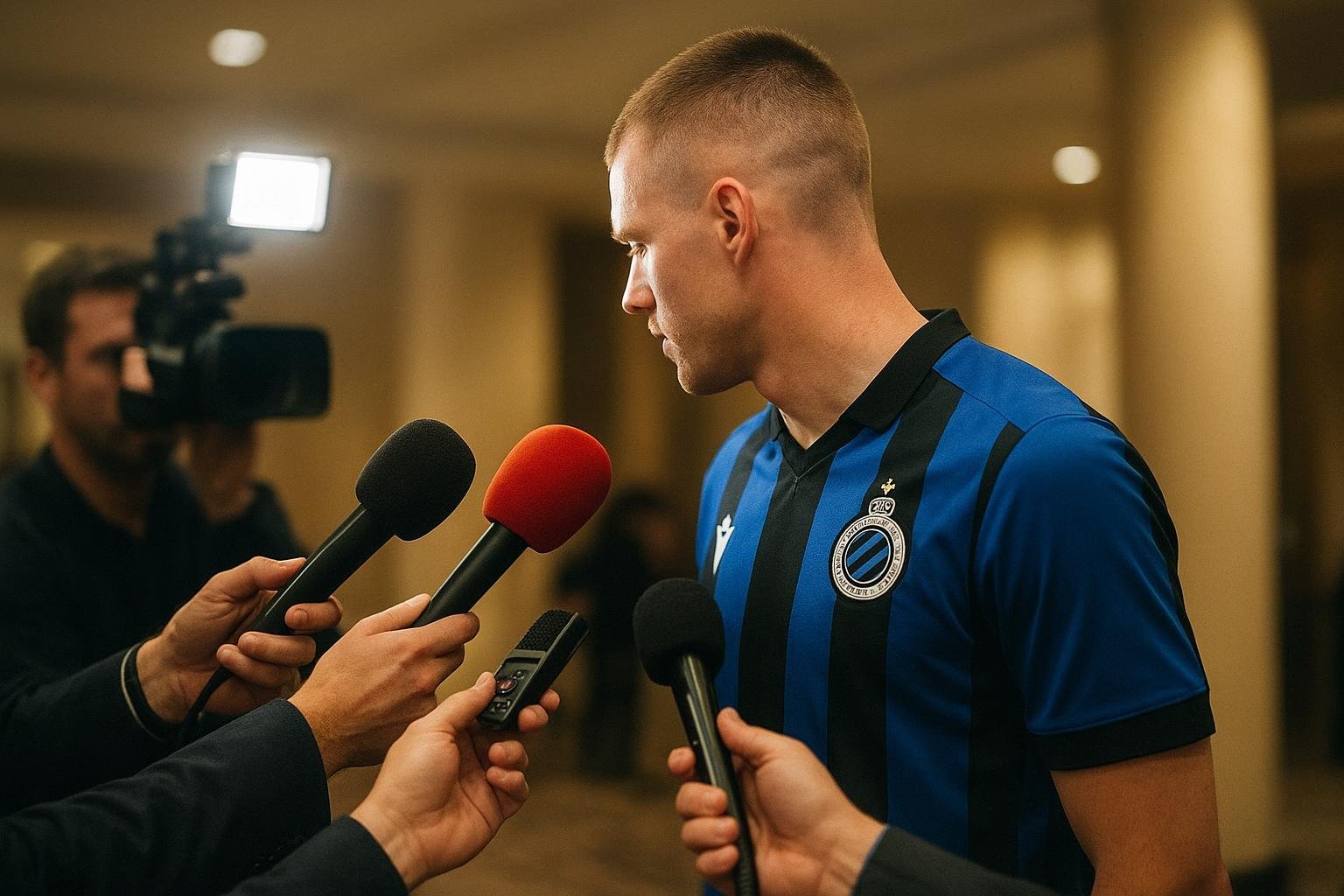 Sfeermoment rond Club Brugge na de uitreiking van de Gouden Schoen