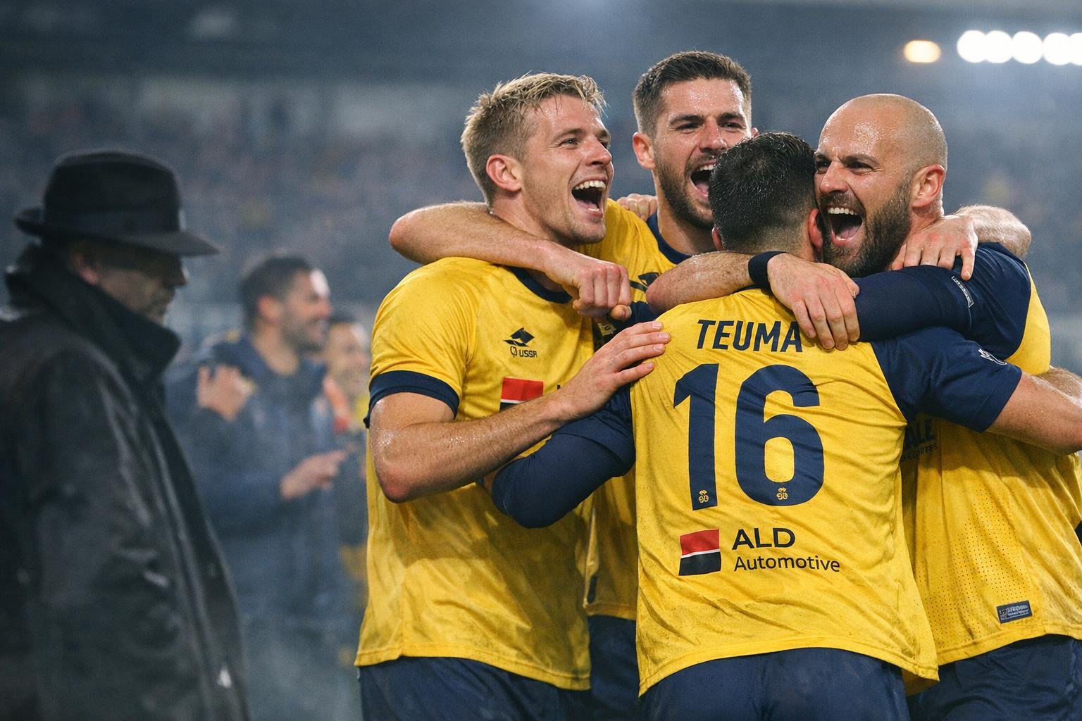 Union SG viert samen na een competitiewedstrijd
