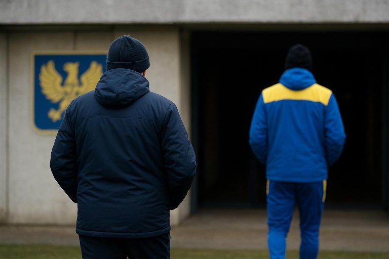 Sfeerbeeld bij STVV tijdens de wintermercato, met focus op training en onzekerheid rond een verdediger