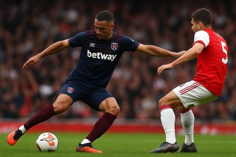 Lucas Paquetá in actie als middenvelder van West Ham United tijdens een wedstrijd.